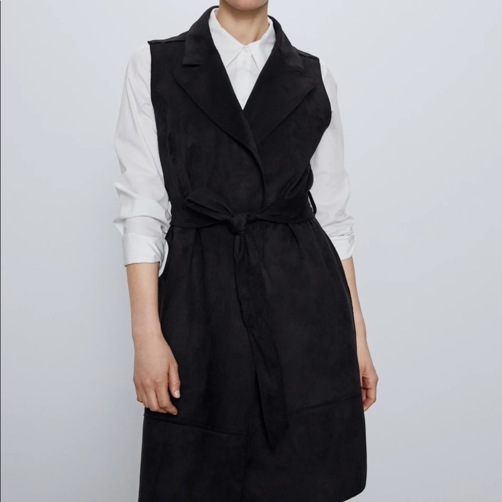 ZARA BNWT Faux Suede Vest
